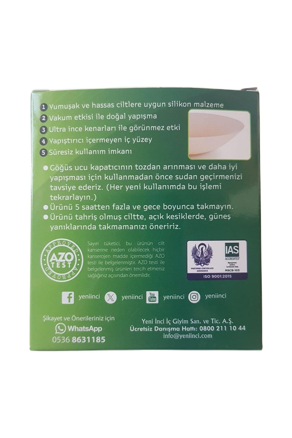 Yeni İnci Kadın Vakumlu Göğüs Ucu