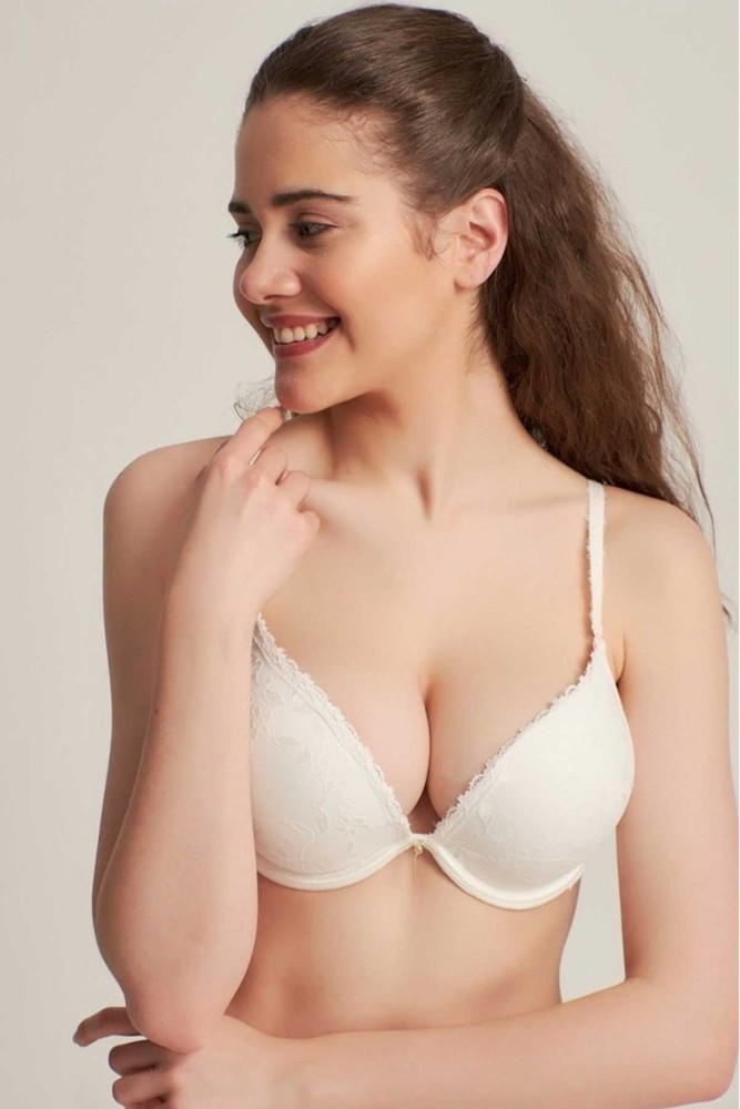LEJARDİN - Lejardin Kadın Destekli Sütyen Sihirli Dantel Kaplı Soft Cup