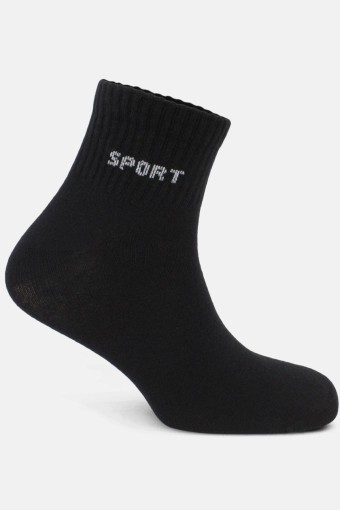 LİKYA ÇORAP - Likya Erkek Yarım Konç Tenis Çorabı Pamuklu Sport Yazılı