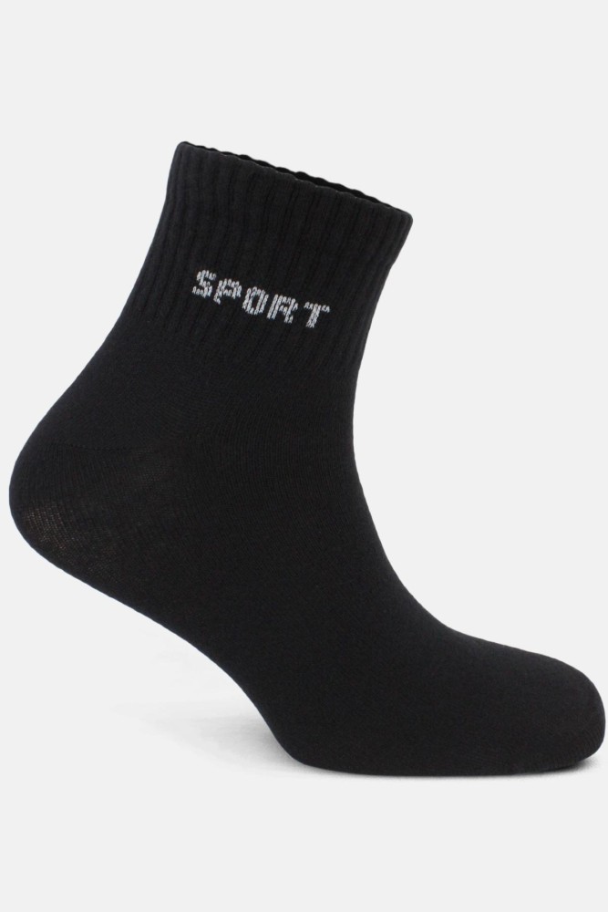 LİKYA ÇORAP - Likya Erkek Yarım Konç Tenis Çorabı Pamuklu Sport Yazılı
